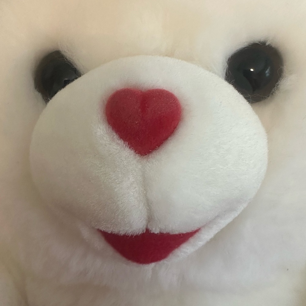 DanDee White Teddy Bear Sweetheart Plush 2008 Valentine’s Day 21” - Picture 3 of 12